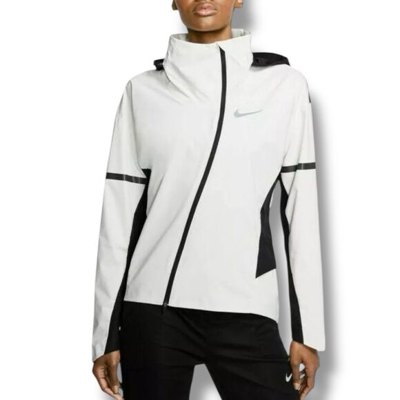 Nike RUN Jacket Womens XL White Supercharge High Reflection Running BV3858-133 - Picture 1 of 16
